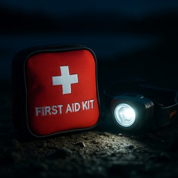 Небольшая аптечка в мягком чехле для ночной рыбалки